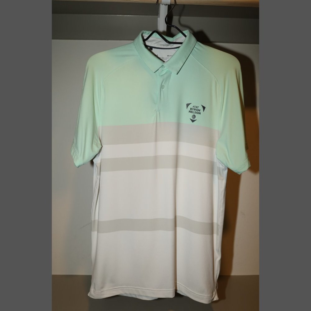Under Armour Golf Polo Shirt ATT BYRON NELSON Heat Gear Loose Men's Size S